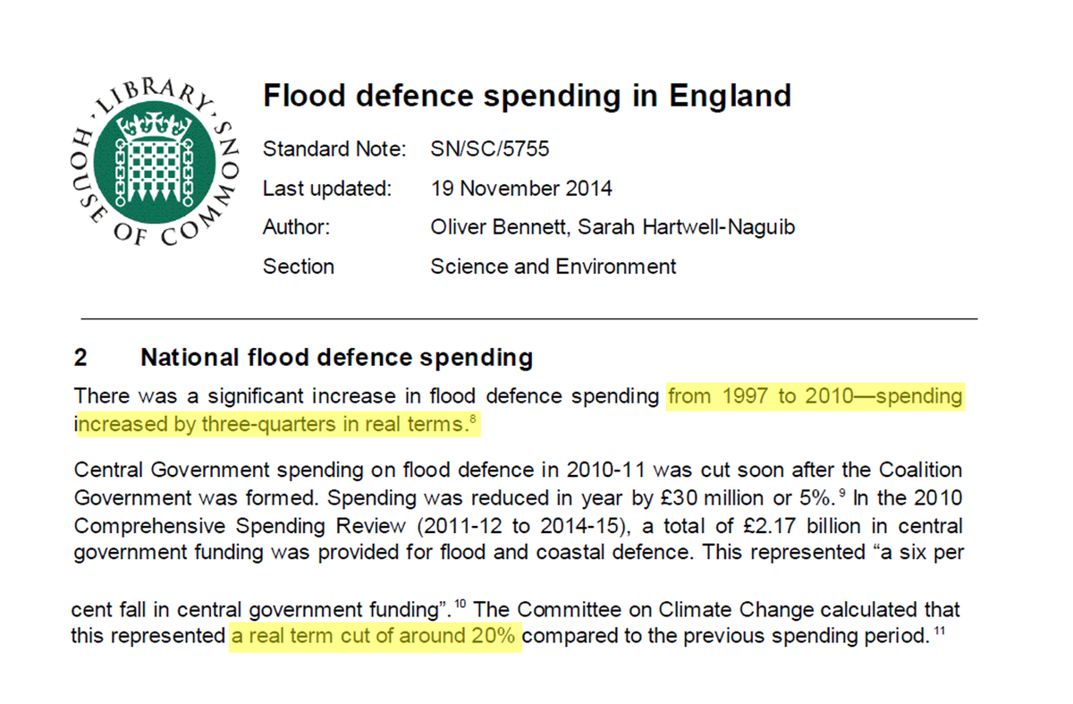 Cameron government rejected flood risk warnings from climate advisers  CXOta29WAAAwLev
