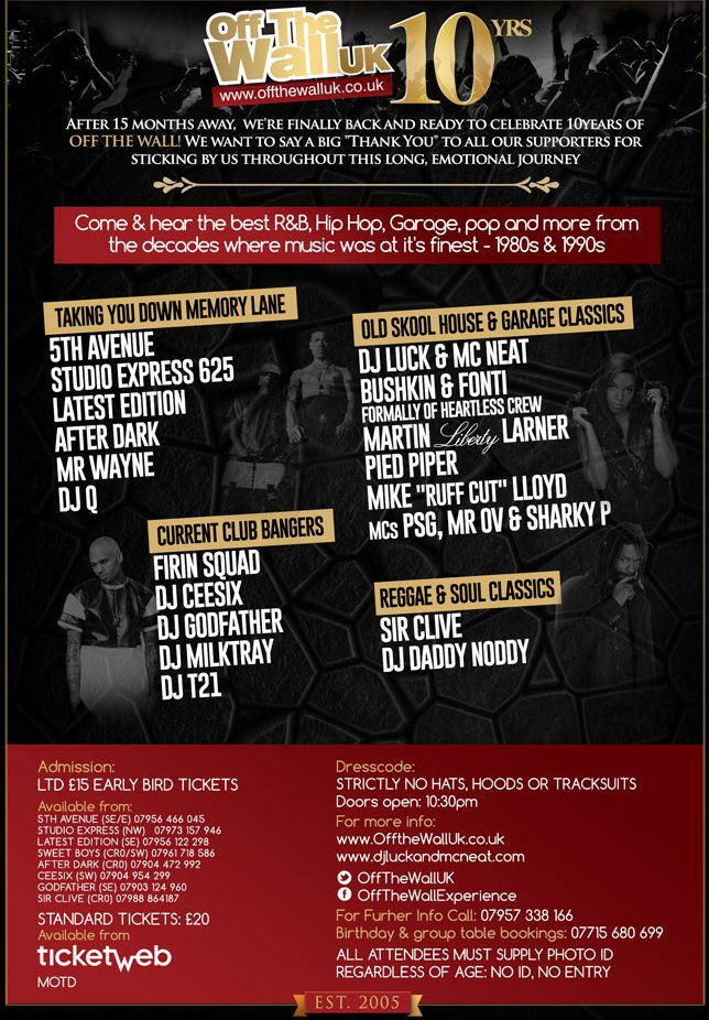 LucknNeat's tweet photo. CATCH US AT THESE TWO EVENTS TONIGHT @oceanawatford &amp; @ministryofsound BIG BIG LINE UP! #UKG #CuriosityPromo 🔊🔊🔊 https://t.co/zOLU6qlKc6