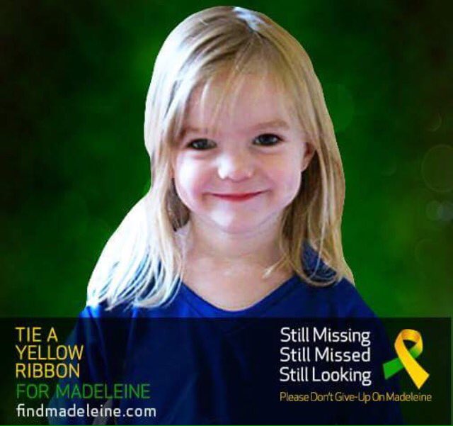 loverandomieigh's tweet photo. Madeleine #McCann was abducted from Praia Da Luz #Portugal on the 3.5.7 whilst on holiday. still missing. PLS RT 💛💛 https://t.co/jJglrWAssn