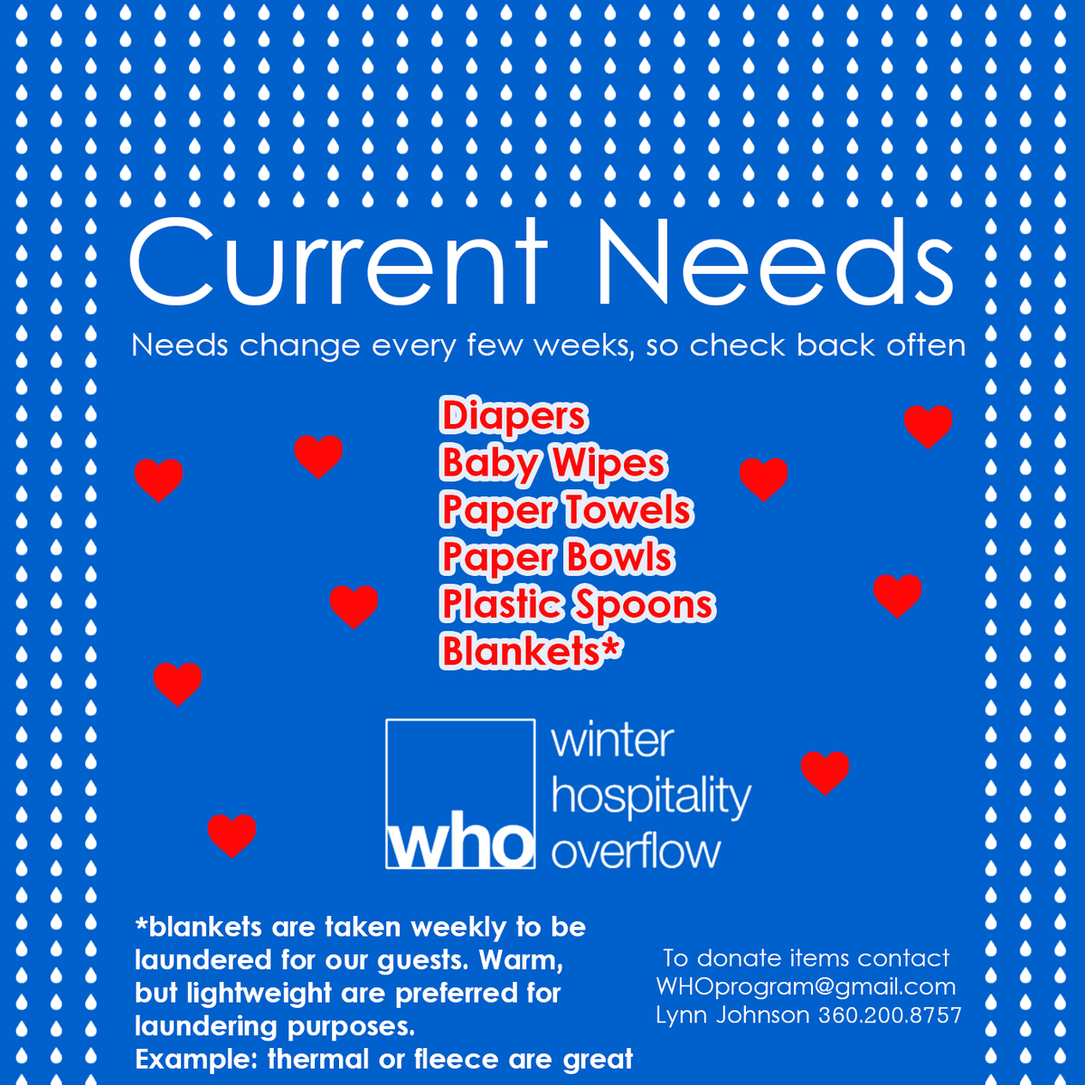 WHOprogram's tweet photo. WHO program current needs - 

https://t.co/jmRpMwqTo5

#VanWa #SWWA #donate #makeadifference #help #serve #homeless https://t.co/jmuQFKUTYV