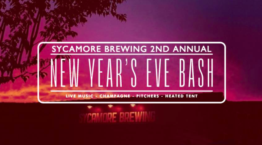 SycamoreBrewing's tweet photo. Looking for some more laid-back fun this NYE? Sycamore has you covered! #BarrelDrop #LiveMusic #NoCover #Champagne https://t.co/91E5N7OMPQ