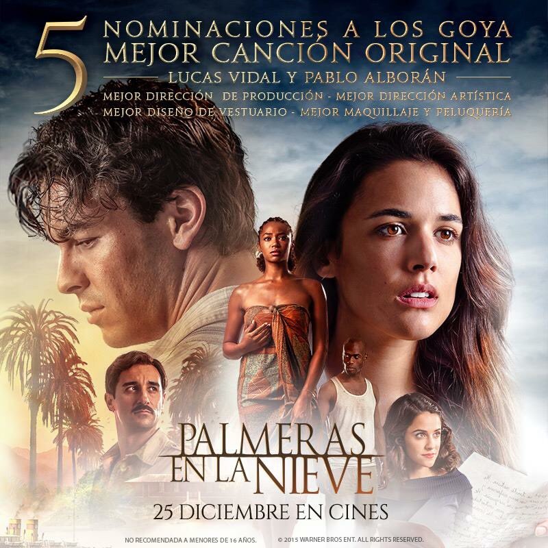 PELNpelicula's tweet photo. Os leemos y nos emocionáis.Gracias a los + de 270.000 que habéis visto #PalmerasEnLaNieve y a los que la veréis! 😍 https://t.co/wZoem6QCrB