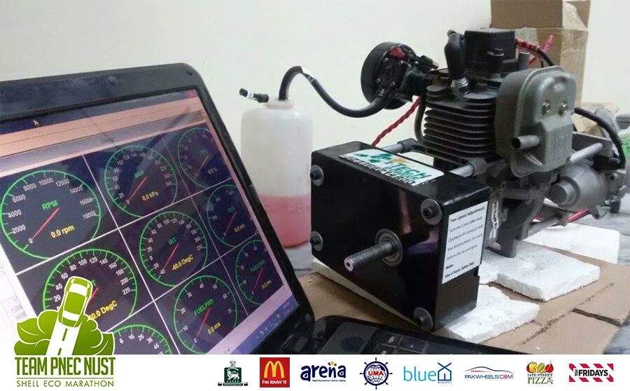 TeamPNEC's tweet photo. Our new 35cc engine, with a custom-made launch cruise transmission

#ManufacturingPhase #SEMTech
#TeamNUST #SEM2016 https://t.co/H04Dl0plqM