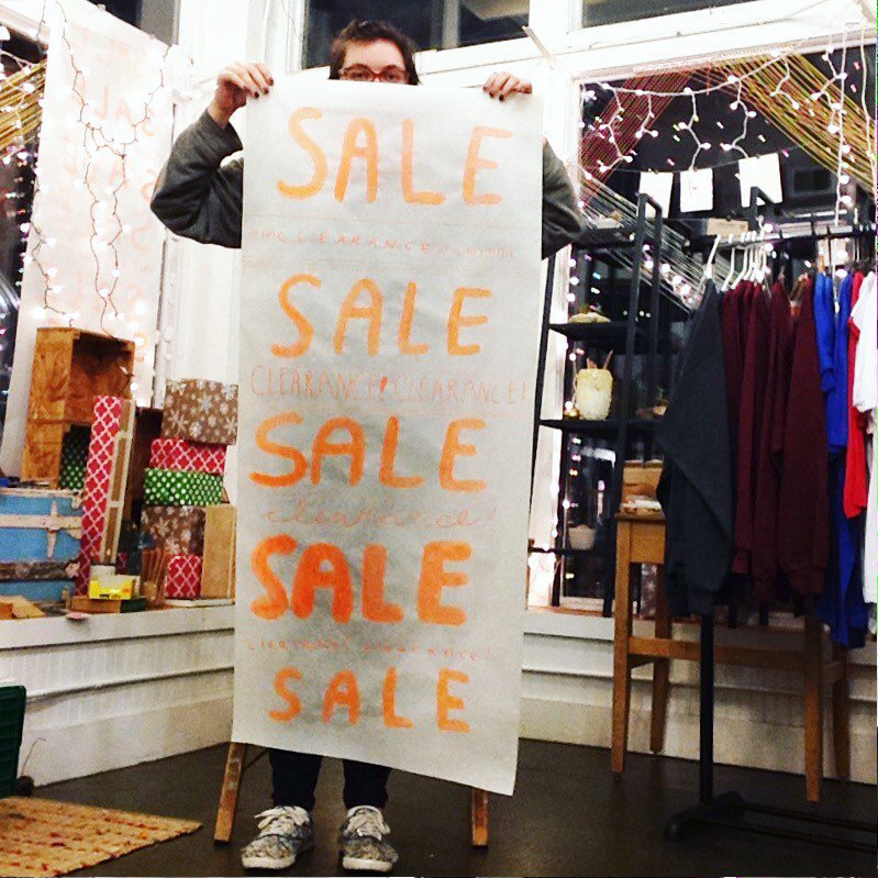 Clearance sale, 20-70% off just about all non-consignment items to make room for INDIGO💙🎉 (open noon-5) #thisisotr