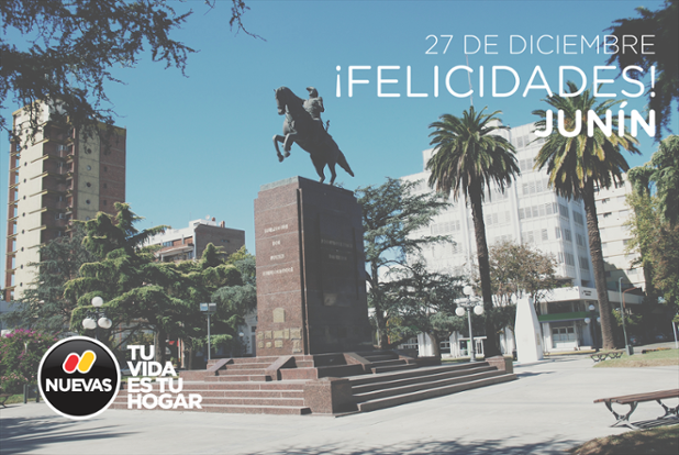 nuevashogar's tweet photo. 🎉 #Aniversario
Hoy saludamos a la gente de Junín en el Aniversario de su Ciudad! https://t.co/g8OlEFfzdX