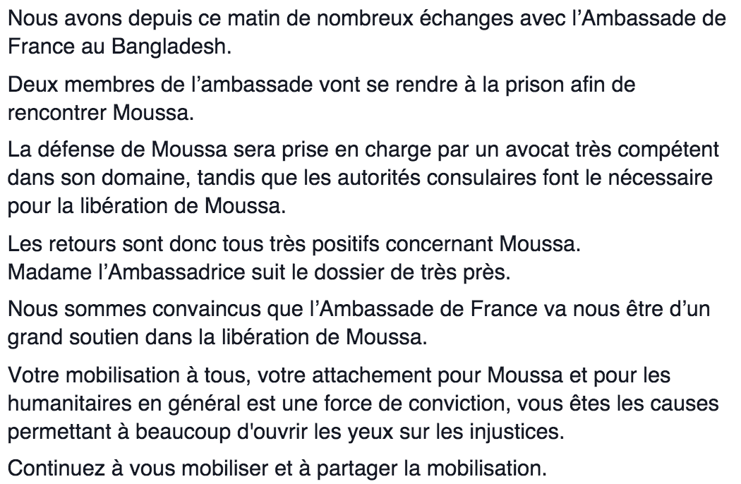 SafwaCentreFR's tweet photo. BONNES NOUVELLES INSHA A ALLAH!
#FreeMoussa continuez à partagez et signez : https://t.co/E6fDtKXJqc https://t.co/U8iUlDp5Xj