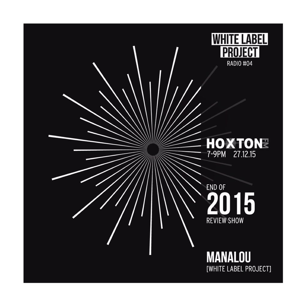 whitelabel_ldn's tweet photo. White Label Radio 'end of year review' show w/ host @manni_slammer tonight from 7-9pm on @Hoxton_FM 💦 https://t.co/gMch6Az6mY