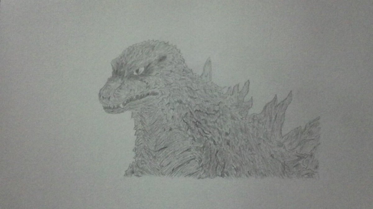 ゴジラ手書きイラスト Godzilla Love ট ইট র