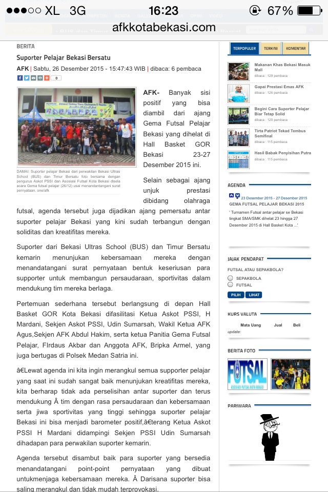 Ini bukti bahwa kami SMA &amp; SMK seluruh Bekasi cinta damai, bersolidaritas tinggi demi Kota Bekasi tercinta :)