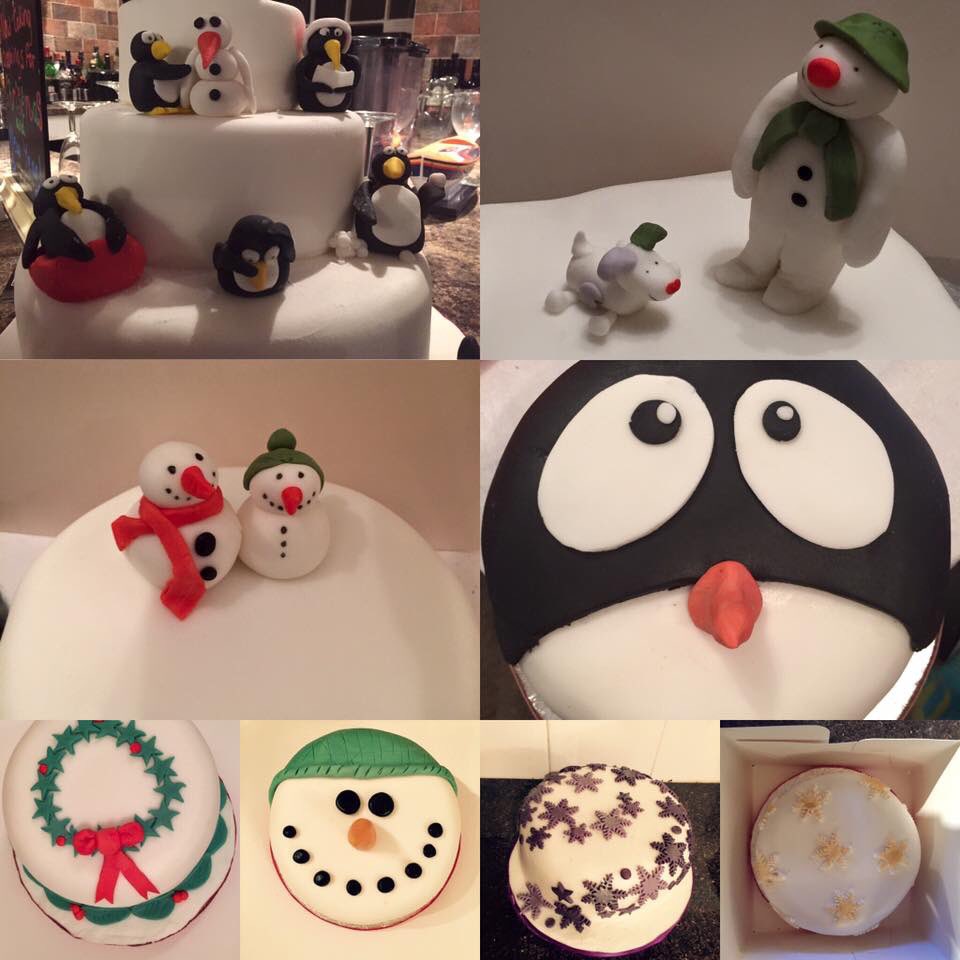 TLRKitchen's tweet image. Some of the Christmas cakes I made this year 🌲🎂