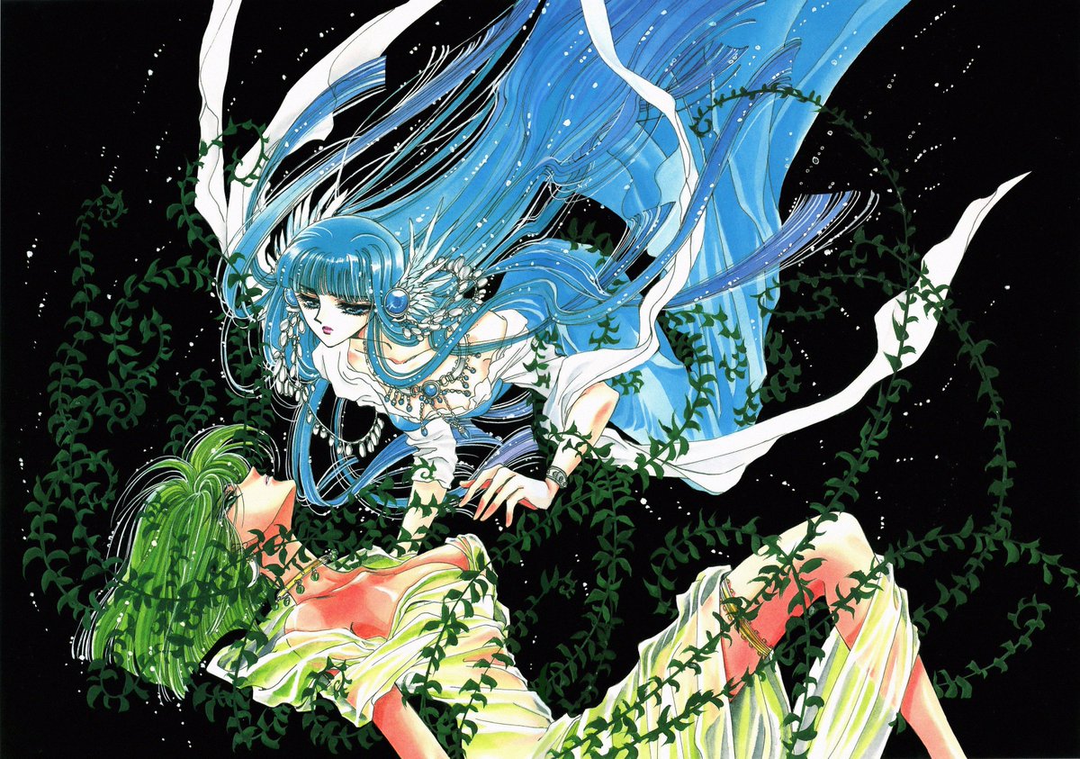 GuruGuruPonChan's tweet photo. #CLAMP are the undisputed QUEENS of manga art! Any rebuttals? #Manga #Anime #bestmangaart #beautiful #bringiton https://t.co/i6w4CNy1eF