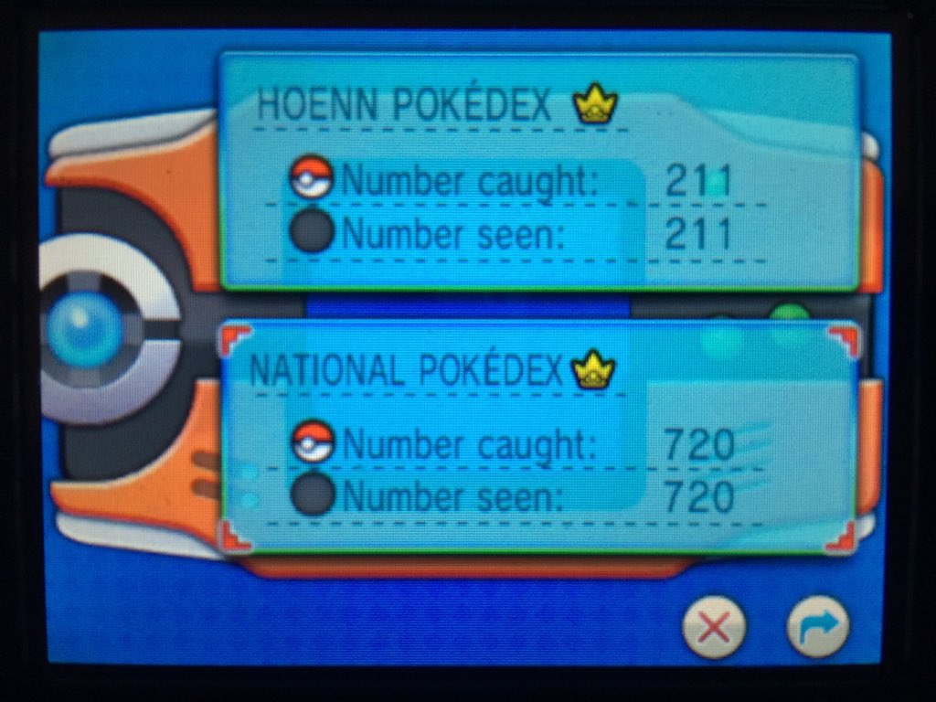 Last Saturday I nearly completed a living Pokedex in Pokemon