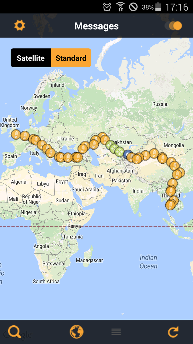 AldoKane's tweet photo. This is the route we took before I bailed in Laos - #12MonthsOfAdventure #VerticalPlanet https://t.co/dIXjwCvKxq