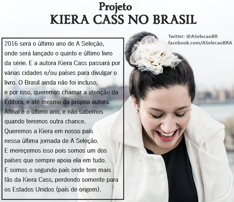 TheSelectionBR's tweet photo. RT if you want Kiera Cass in Brazil for promote The Crown. https://t.co/h4M0sdRXEQ
