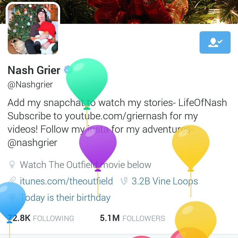 Happy Birthday My Hamilton Nash Grier hope you have amazing birthday love you more!     