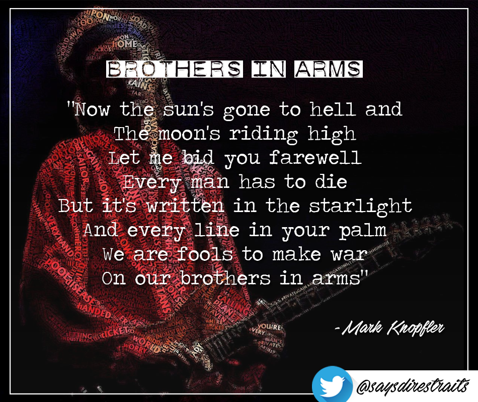 Dire Straits Brothers In Arms Lyrics