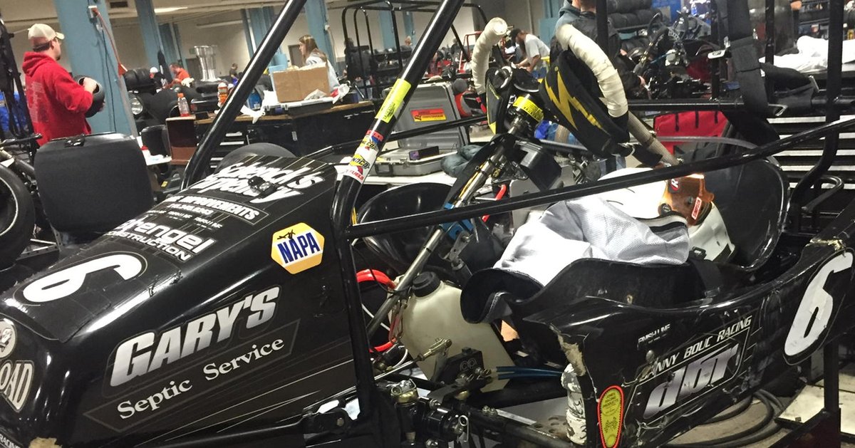 RacingAmerica's tweet image. #Rumble15 Dan Buoc won feature yesterday his feature last night and won heat today to lock-in to feature later on.