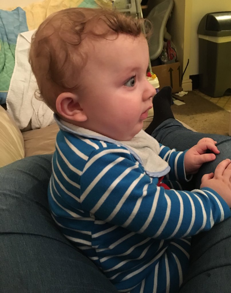 nikkicossie's tweet photo. Watching @stampylongnose and @Sqaishey's #CaveDen - he can't take his eyes off the screen! βΊοΈ https://t.co/TpZHvo0ruV