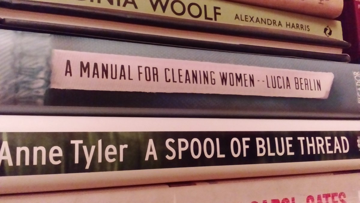 LivKerslake1's tweet photo. #Luciaberlinamanualforcleaningwomen #ASpoolofBlueThread my two favourites of many great publications from 2015 https://t.co/ILSzuiK9oD