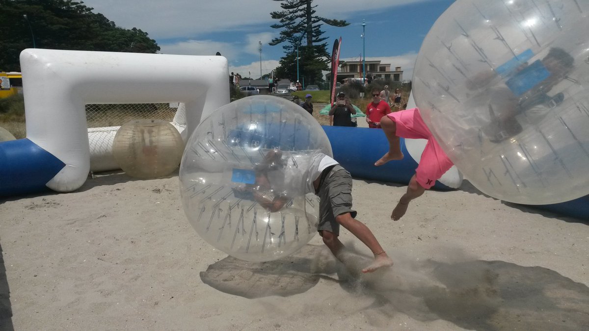BumperBallNZ's tweet photo. This could be you today! Get down to the beach at @Mt_Maunganui , thanks to #zmsummer https://t.co/DkFoi5dZ8s