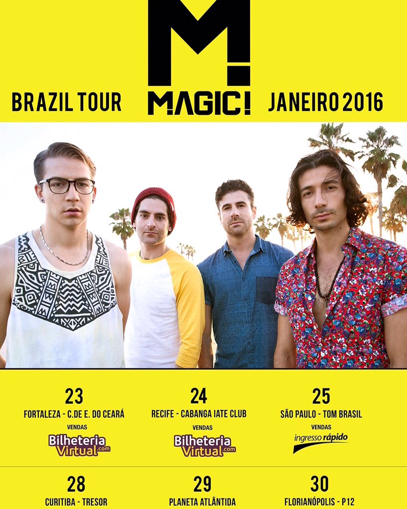 ournameisMAGIC's tweet photo. RT if you're coming to our shows in Brazil!! Might show a couple new songs this year!! https://t.co/6QYuB6GknK