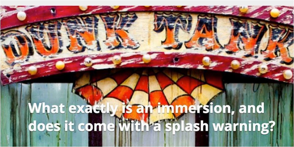What exactly is an immersion, and does it come with a splash warning? Find out here: bit.ly/Ym7qJT