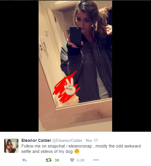 EleanorDreams's tweet photo. From Eleanor showing up in Max's snapchats to making her own public one!
(maxhurd) (eleanorsnap) ✨
#Eleanorin2015 https://t.co/dhGvKt1REx