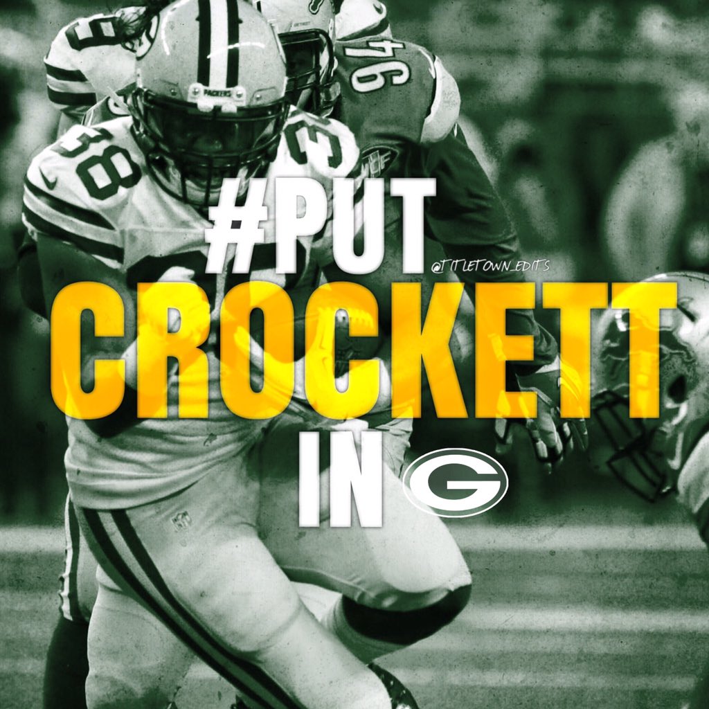 Titletown_Edits's tweet photo. RT if you agree RN... #PutCrockettIn #gopackgo #NFL #pleasepackplease https://t.co/UWs9X2Ek6y