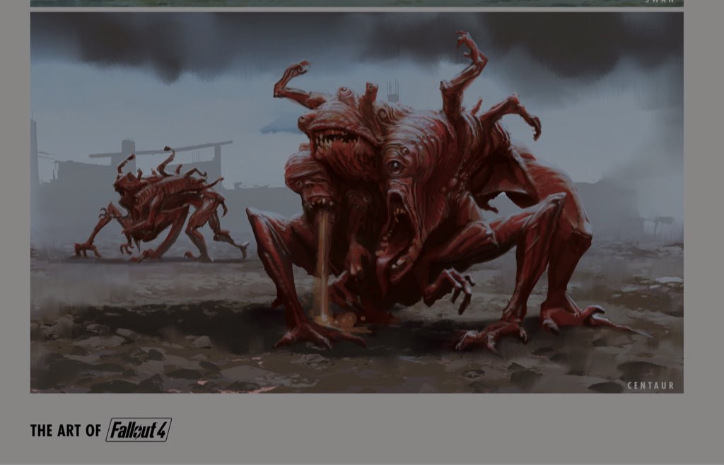 fallout 4 centaur concept art