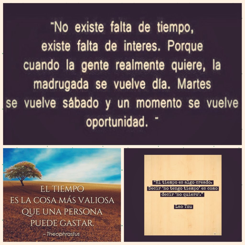 El tiempo vale más que cualquier regalo en el mundo.