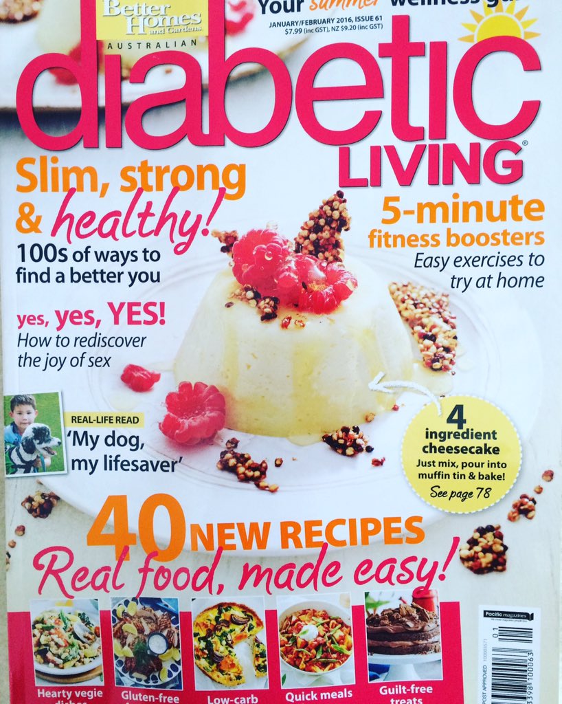 Its my 5 ways with #quinoa this issue of <a href="/DiabeticMagAu/">Diabetic Living AU</a> inc the cover recipe: #ricotta cheesecakes &amp; quinoa crunch!