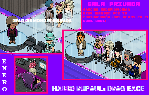 RPDRHB's tweet photo. HABBO RUPAULs DRAG RACE
¡GALA PRIVADA! Muchas gracias @HBDav https://t.co/gDRFQCg8NR