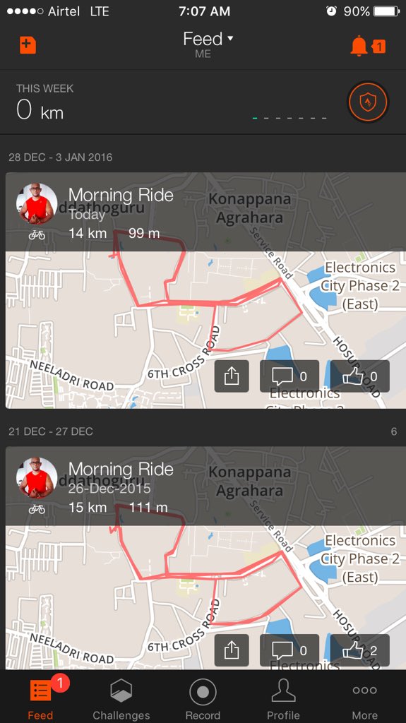 taalmagic's tweet image. The @Strava app is acting #strange. Today's ride doesn't show in weekly summary! #BuggyCode #cycling #fitness