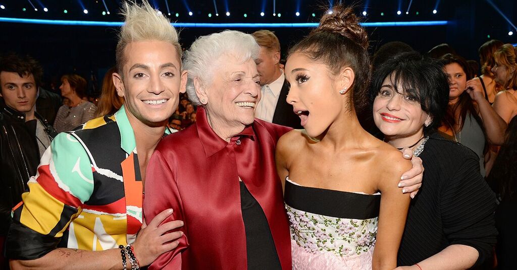 TeenVogue's tweet photo. Nonna Grande does not approve of @ArianaGrande's new Christmas album, sorry: https://t.co/pQ7GtYU6xs https://t.co/0g3hASIOdf