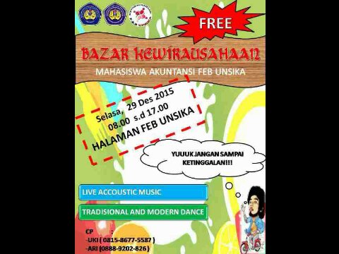 Ada bazar nih besok di HALAMAN FEB UNSIKA dari mahasiswa/i S1 AKUNTANSI 2013. Penasaran? Dtg aja gyus!! <a href="/Unsika_FEB/">UNSIKA - F.E.B</a>