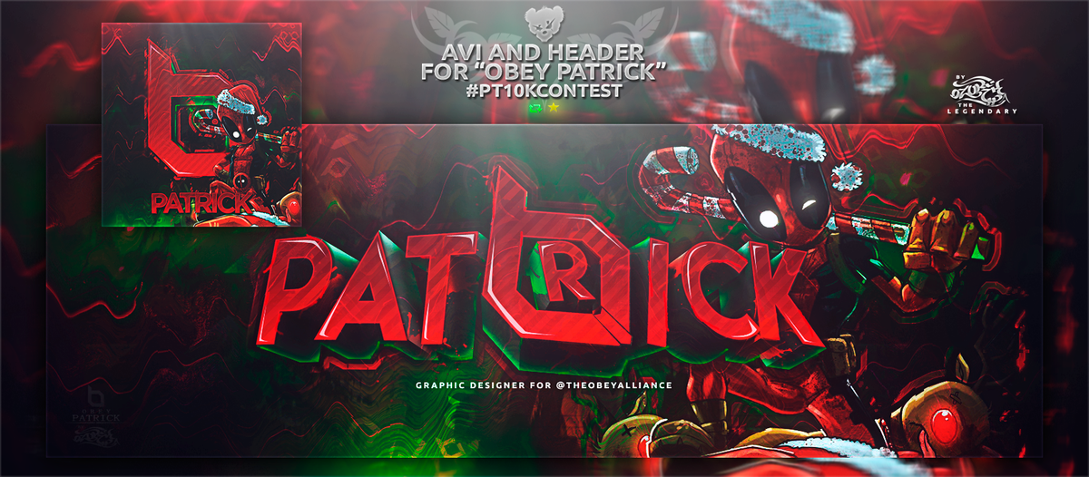 0zorekLegend's tweet photo. Avi and Header For @ObeyPatrickk 
My Final Entry #PT10KContest 
RTSandFAVS please :)
HD: https://t.co/rnNSRw6Xow https://t.co/0uSPqjrhms