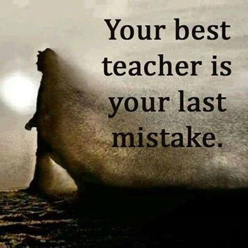 _ThinkOutOfBox's tweet image. Your best teacher is your last mistake.
#quote