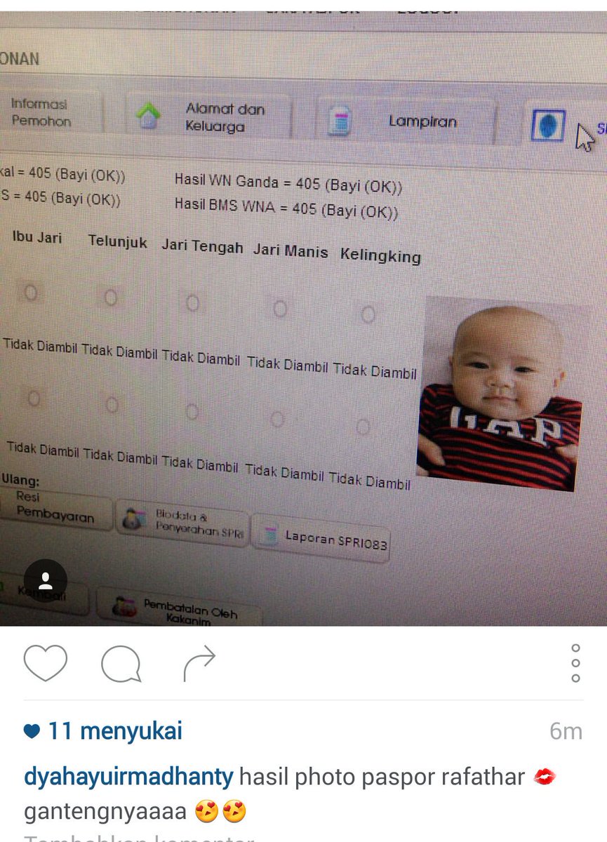 Bayi bule hehe"@RansFamily: Hsil fto paspor rafathar ganteng bngttt "