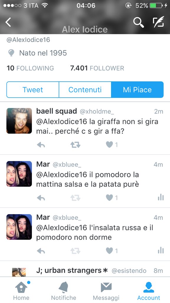 MeanBaell's tweet photo. Mean Baell nei preferiti di Alex 😍 https://t.co/hIU362m6Kx