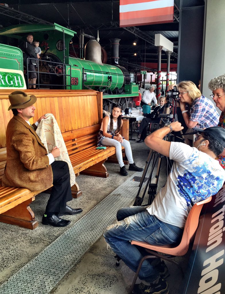 cherokee_flower's tweet photo. 39 Steps photoshoot for #ctgi #communitytheatre #theatre #trainworks #thirlmere #wollondilly https://t.co/zxzGwuer0x