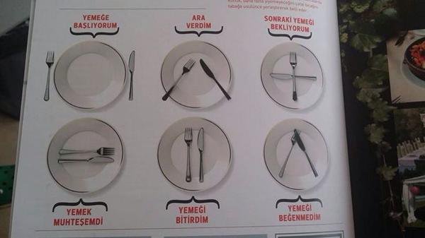 Çatal bıçak lisanı evrenseldir.