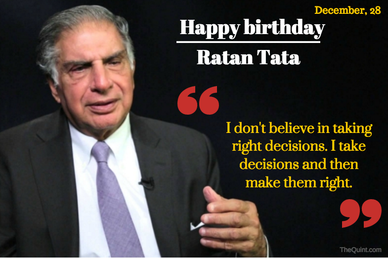 Happy birthday, (Ratan Tata) 