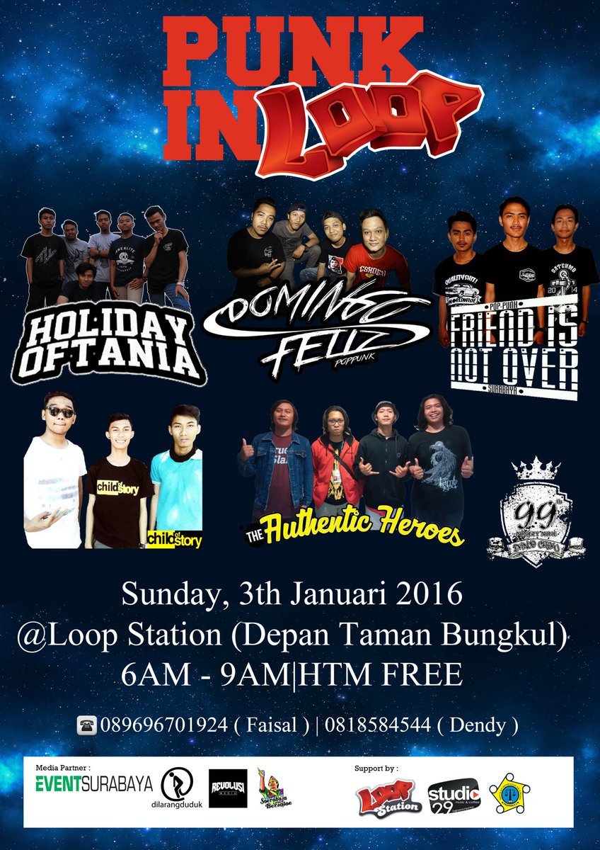 #PunkinLoop Sunday,3th Jan'16 feat <a href="/holiday_oftania/">Holiday Of Tania</a> <a href="/domingofelizsby/">Domingo Feliz</a> <a href="/FINOofficial/">Friend Is Not Over</a> <a href="/childofstory_of/">CHILD OF STORY</a> etc FREE ENTRY !