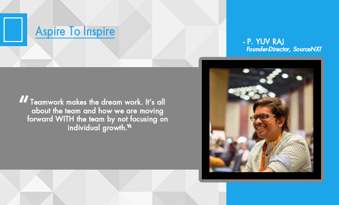 Tomorrows_India's tweet photo. #PYuvRaj of #SourceNXT thinks #teamwork is essential for #success. What’s your take?
#inspired #talent #Business https://t.co/ES4jULgwrB