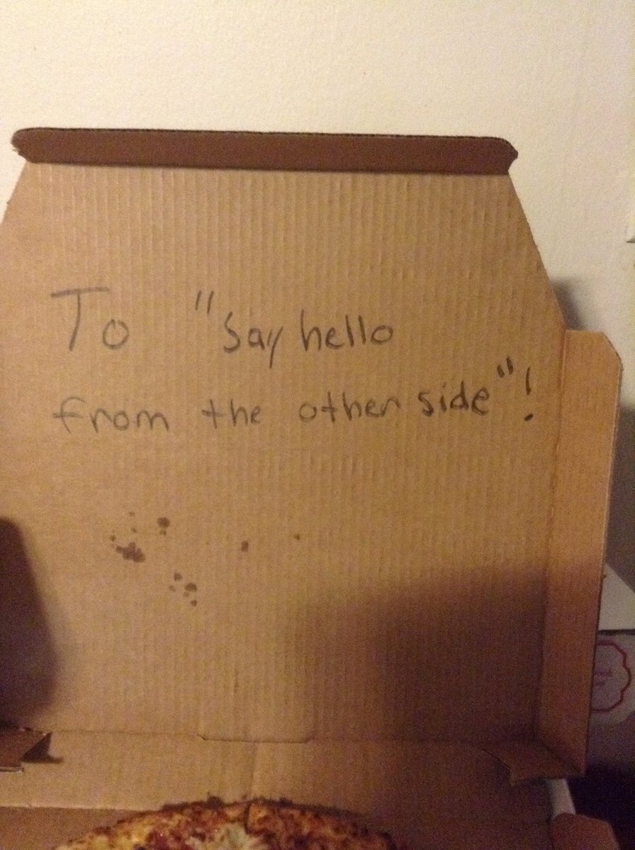 spiritofascarab's tweet photo. thanks domino's pizza guy https://t.co/552rFrVa1I