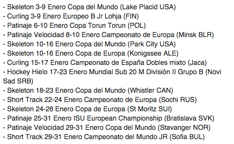 fedhielo's tweet photo. Los deportistas de @fedhielo comenzarán el año con una Intensa agenda en Enero @deportegob @COE_es @myd_csd https://t.co/i22lQXn4jy