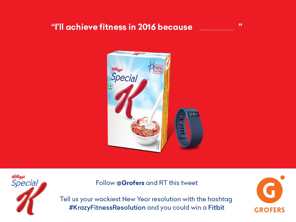 letsblinkit's tweet photo. Tell us your wackiest #KrazyFitnessResolution and win a Fitbit! You sure don't want to miss this chance to get fit! https://t.co/Wj2L5V9b9p