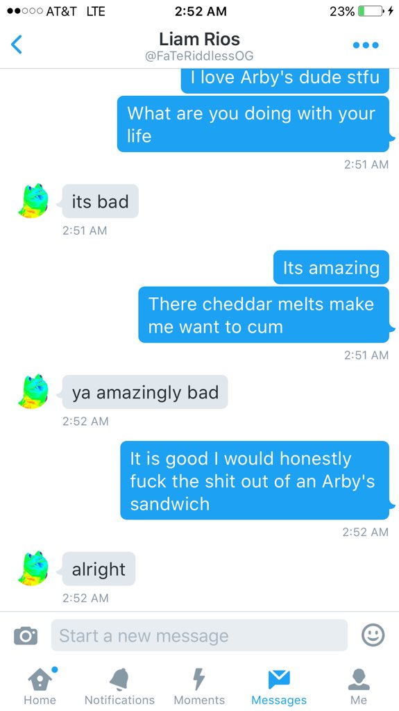IAmDanielLong's tweet image. Arby's is bae