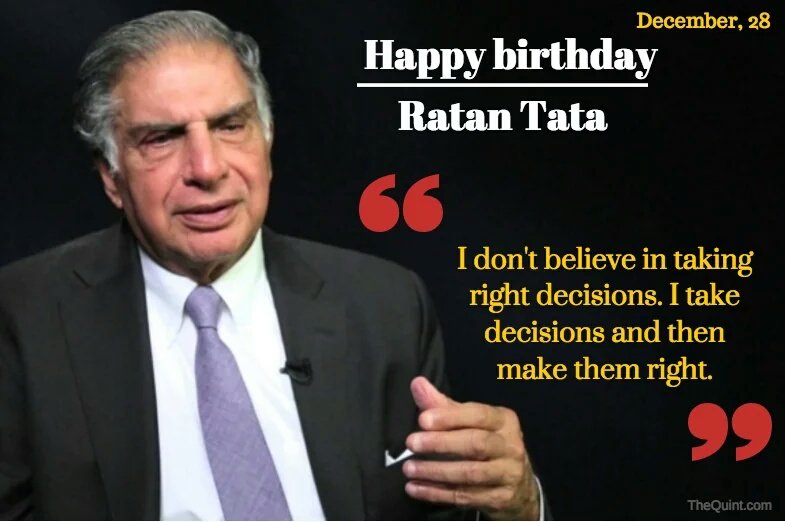 A very happy birthday Sir Ratan Tata !!!Thank you for all the learning and inspiration 