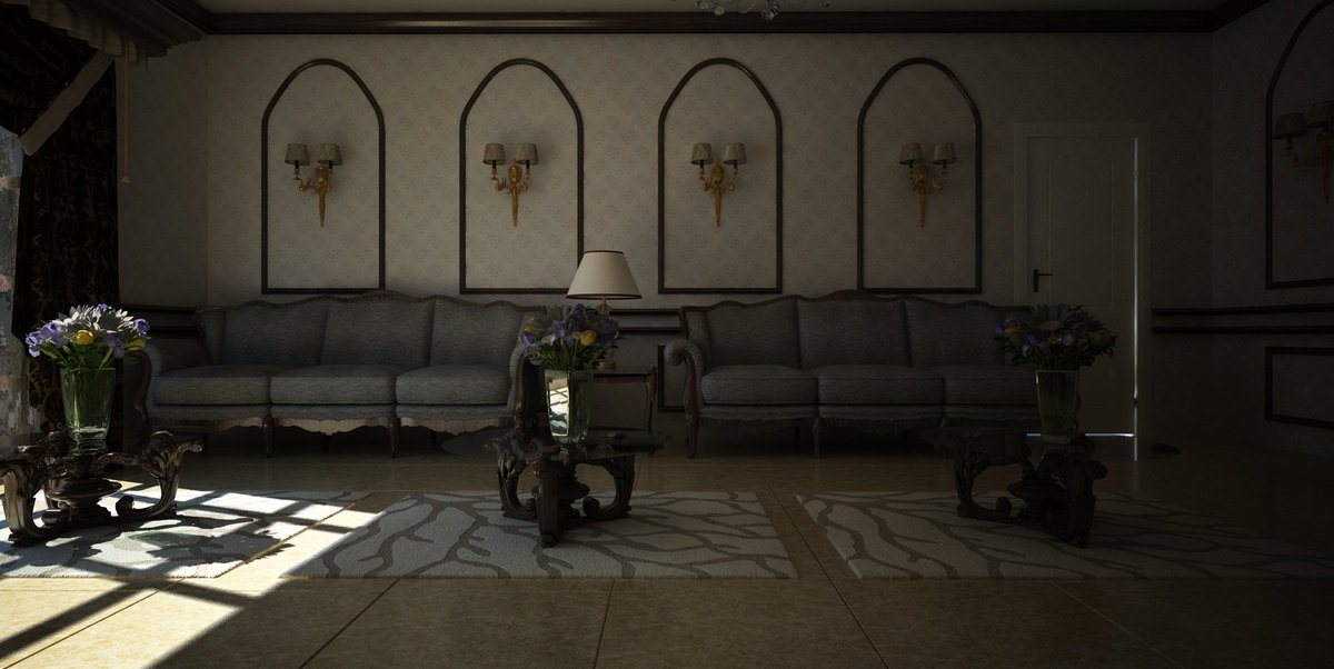 Visualizer3's tweet image. Day scene 3D majlis design